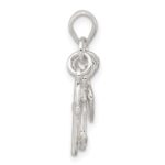 Sterling Silver Polished Anchor Heart and Cross Pendant - Image 2