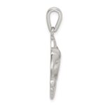 Sterling Silver Rhod plated Creat Opal Inlay Hummingbird Pendant - Image 2