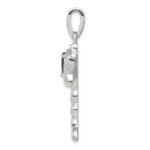 Sterling Silver Rhod plated Creat. Opal Dragonfly Amethyst Pendant - Image 2