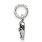 Sterling Silver Antiqued Comedy/Tragedy Face Charms - Image 2
