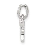 Sterling Silver Letter F with Enamel Pendant - Image 2