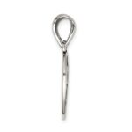 Sterling Silver Antiqued Te Amo Break Apart Heart Pendant - Image 2