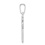Sterling Silver Polished Cross Pendant - Image 2