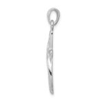 Sterling Silver Polished Cross Pendant - Image 2