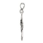Sterling Silver Antiqued Cross Pendant - Image 2