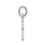 Sterling Silver Polished Cross Charm - Image 2