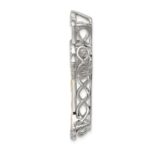 Sterling Silver Platinum-plated Plshed Gold-plated Vibrant CZ Cross Pendant - Image 2