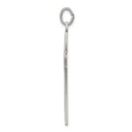 Sterling Silver Antiqued & Satin Cross Pendant - Image 2