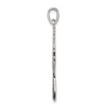 Sterling Silver Polished and Antiqued Celtic Cross Pendant - Image 2