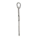 Sterling Silver Antiqued, Polished and Brushed Latin Cross Pendant - Image 2