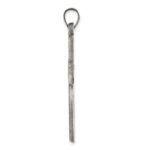 Sterling Silver Antiqued, Polished and Brushed Latin Cross Pendant - Image 2