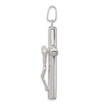 Sterling Silver Polished Hollow Crucifix Cross Pendant - Image 2