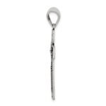 Sterling Silver Antiqued & Textured Crucifix Pendant - Image 2