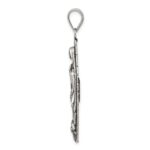 Sterling Silver Antiqued Religious Pendant - Image 2