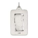 Sterling Silver Antiqued and Brushed St. Christopher Medal - Image 4