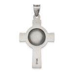 Sterling Silver Antiqued, Textured and Polished St. Michael Pendant - Image 4