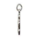 Sterling Silver Antiqued Mini 4-way Medal Cross Pendant - Image 2