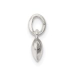 Sterling Silver Polished Puff Heart Charm - Image 2