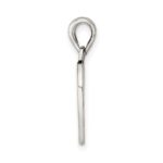 Sterling Silver Antiqued Mini Best Friends Break Away Heart Pendant - Image 2