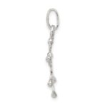 Sterling Silver Polished Snowflake Pendant - Image 2