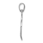 Sterling Silver Rhodium-plated Polished Celtic Knot Pendant - Image 2