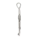 Sterling Silver Antiqued & Textured Fish Pendant - Image 2