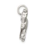 Sterling Silver Antiqued & Textured Horse Pendant - Image 2