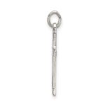 Sterling Silver Polished Satin 7 D/C Cross Pendant - Image 2