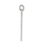 Sterling Silver Satin and D/C Cross Pendant - Image 2