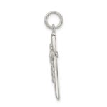 Sterling Silver Polished INRI Crucifix Charm - Image 2