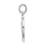 Sterling Silver Rhodium-plated Spanish Saint Anne Medal Pendant - Image 2