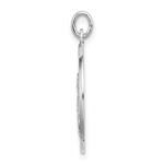 Sterling Silver Rhodium-plated Spanish St. Gabriel Medal Pendant - Image 2