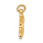 Sterling Silver Gold-plated Polished Small Chai Pendant - Image 2