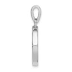 Sterling Silver Rhodium-plated MOP Star of David Pendant - Image 2