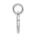 Sterling Silver Rhodium-plated Oxidized You and Me Pendant - Image 2