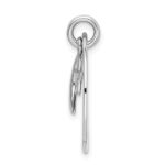 Sterling Silver Rhodium-plated Love You To Moon & Back Pendant - Image 2