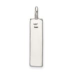 Sterling Silver Polished Enameled FAMILY Pendant - Image 3