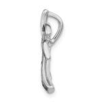 Sterling Silver Rhodium-plated Imitation Abalone Palm Tree Slide - Image 2