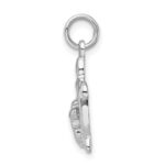 Sterling Silver Rhodium-plated Turtles Pendant - Image 2