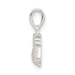 Sterling Silver CZ Owl Pendant - Image 2
