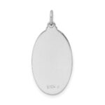 Sterling Silver Platinum-plated Enamel St. Christopher Medal - Image 3