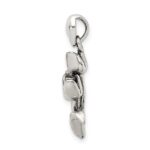 Sterling Silver Antiqued Tulip Pendant - Image 2