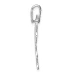 Sterling Silver Rhodium-plated Butterfly Pendant - Image 2