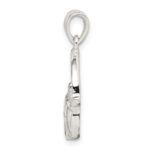 Sterling Silver Glitter Infused Claddagh Pendant - Image 2