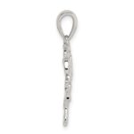 Sterling Silver Diamond-cut Unicorn Pendant - Image 2