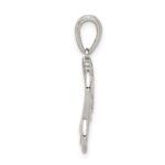 Sterling Silver Diamond-cut Elephant Pendant - Image 2