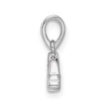 Sterling Silver RH-plated Polished & Enameled Rainbow Children's Pendant - Image 2