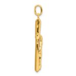 Sterling Silver Gold-tone Crucifix Cross Pendant - Image 2