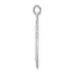 Sterling Silver Platinum-plated Cross Pendant - Image 2