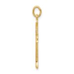 Sterling Silver Gold Tone Polished Cross Pendant - Image 2